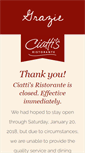 Mobile Screenshot of ciattisristorante.com